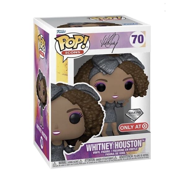 Funko Pop! Icons WHITNEY HOUSTON Diamond Series Target Exclusive - Picture 1 of 1